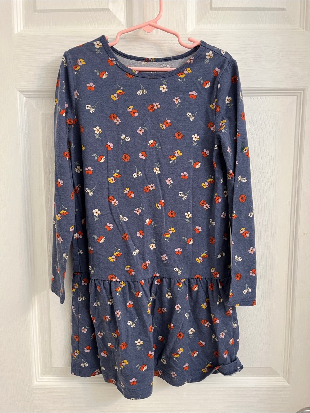 Carter's Navy Floral Long-Sleeve Casual Dress